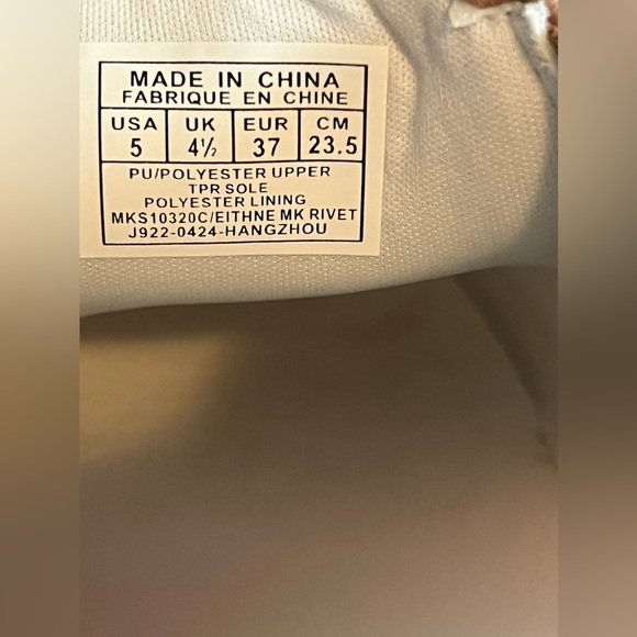 New Womens Michael Kors Slip-on Monogram Brown Shoe size 5 - Picture 8 of 9